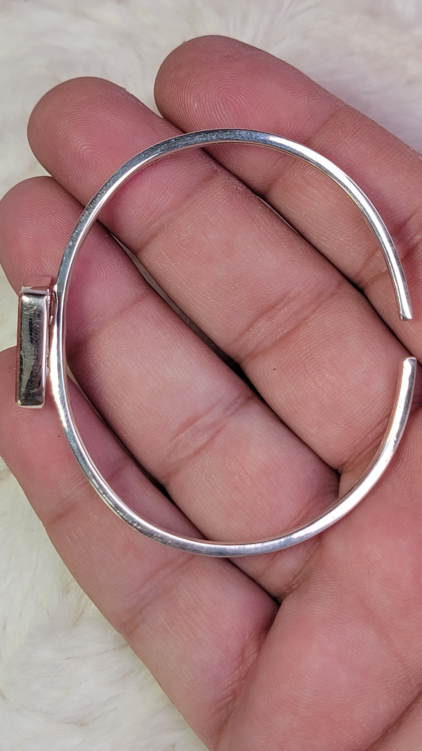 Rhodochrosite Sterling Silver Cuff Bracelet