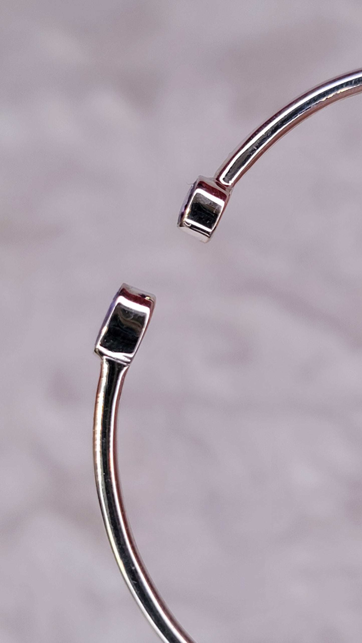 Tanzanite Sterling Silver Cuff Bracelet