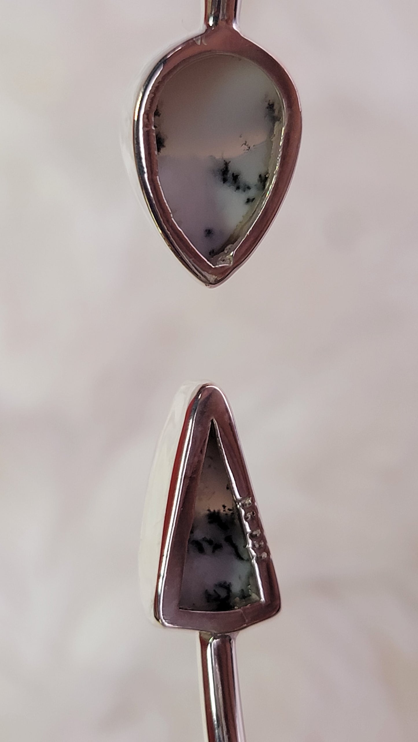Dendritic Opal Sterling Silver Cuff Bracelet