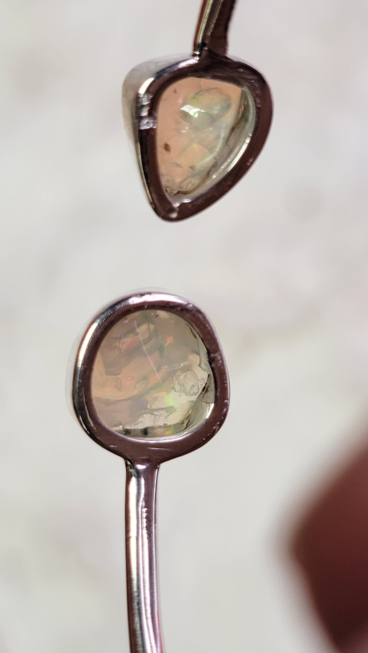 Rough Opal Sterling Silver Cuff Bracelet