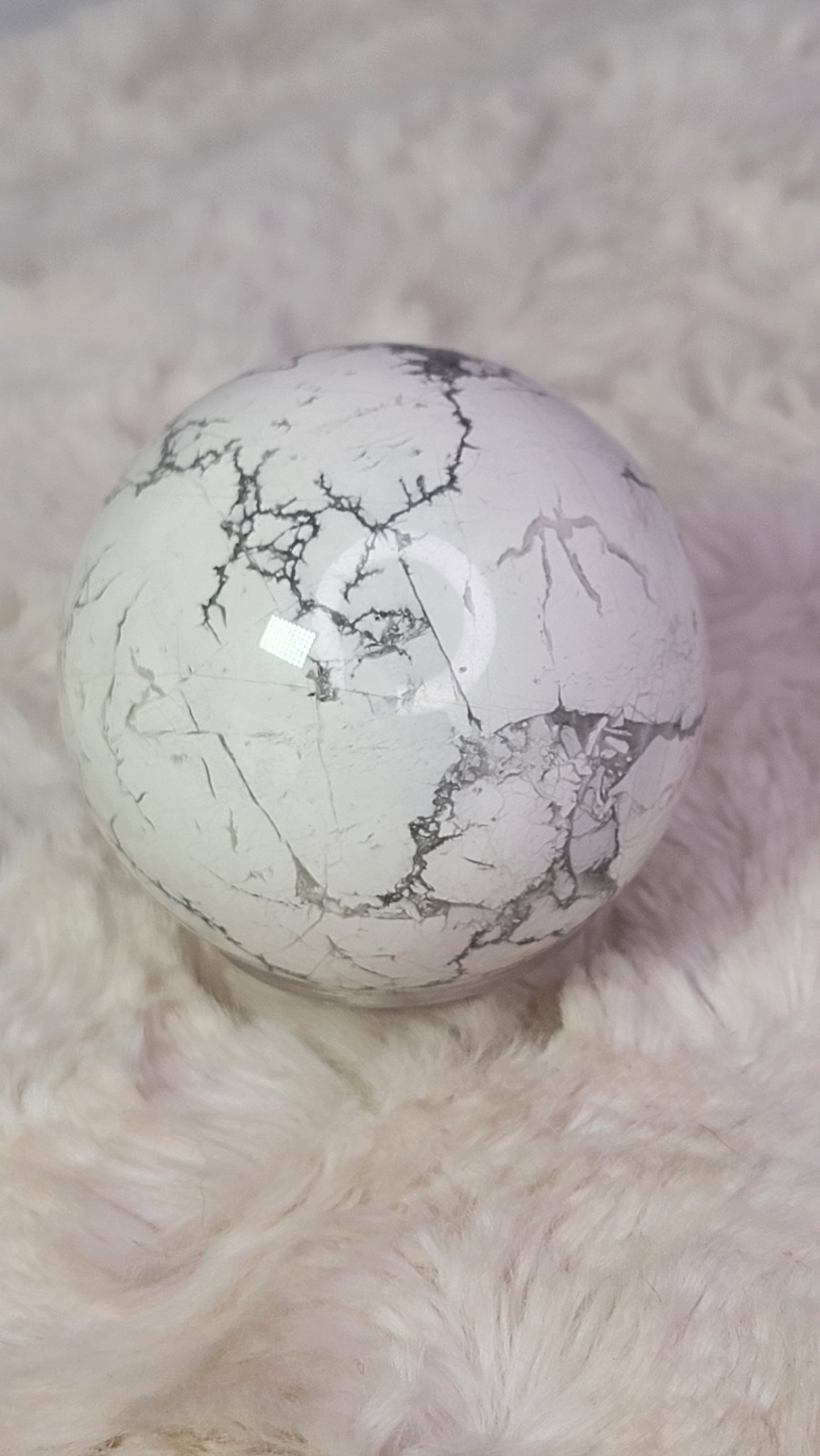 Howlite Sphere - Crystal Jail Funds