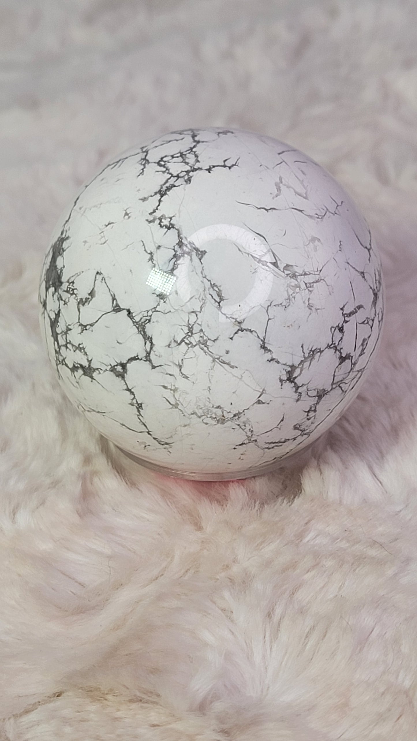 Howlite Sphere - Crystal Jail Funds