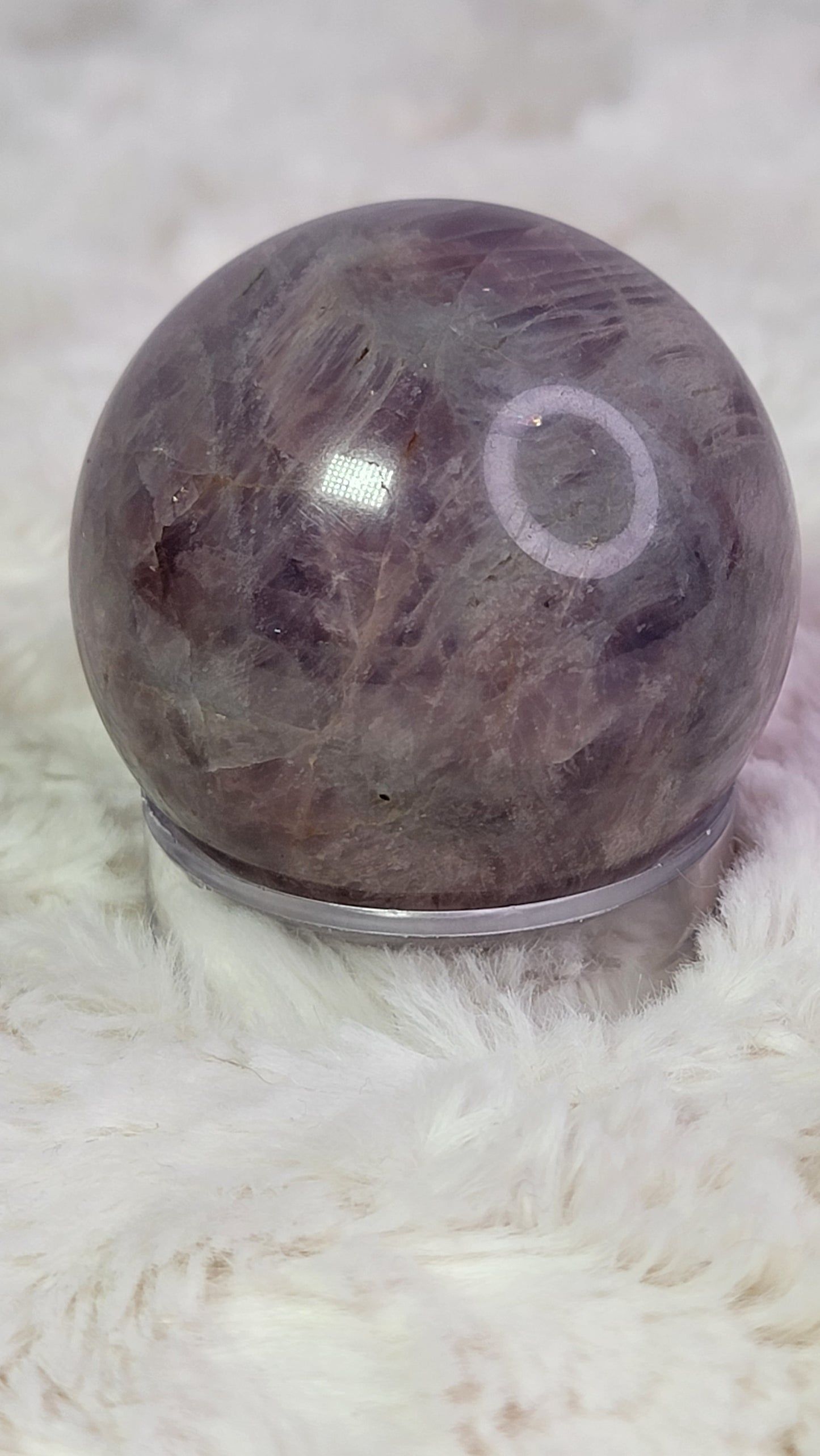 Lavender Blue Rose Quartz Sphere