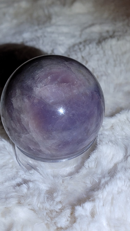 Lavender Blue Rose Quartz Sphere