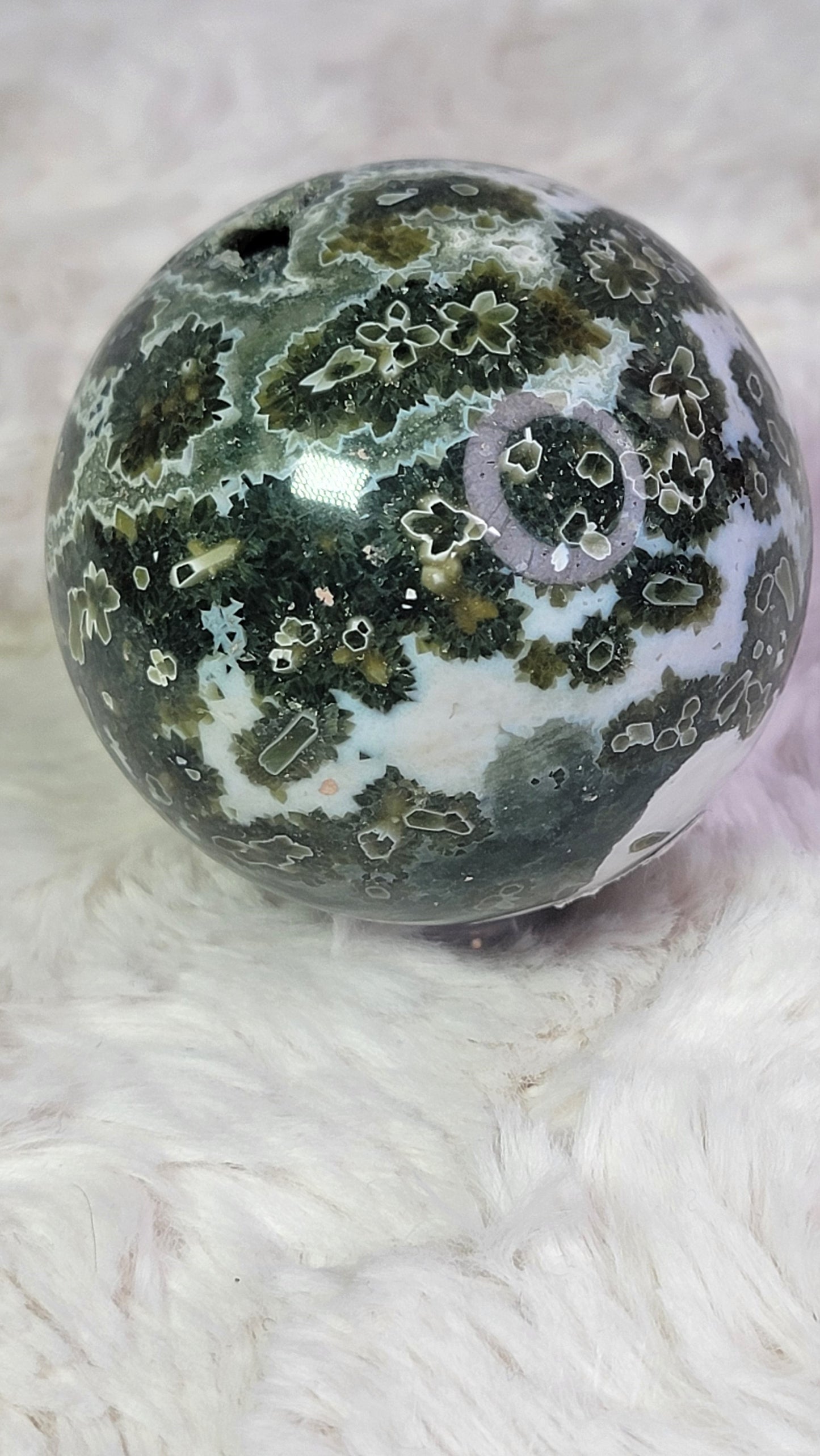 7th Vein Ocean Jasper Sphere