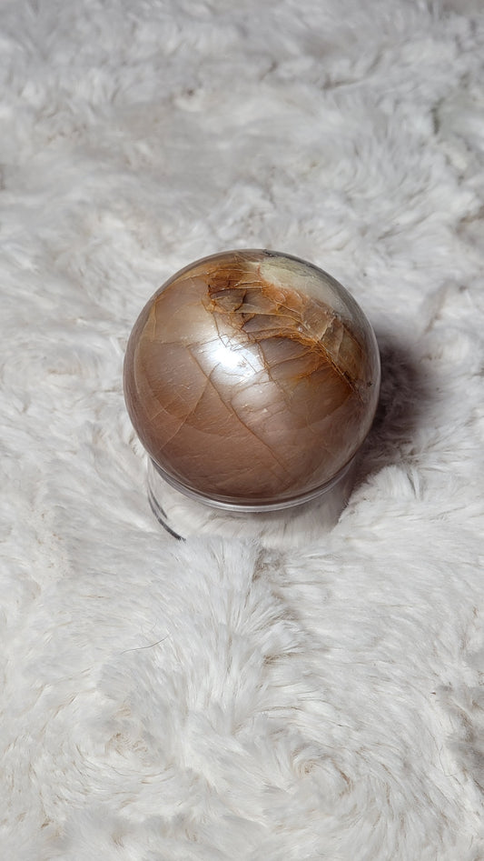 AAA Peach Moonstone Sphere