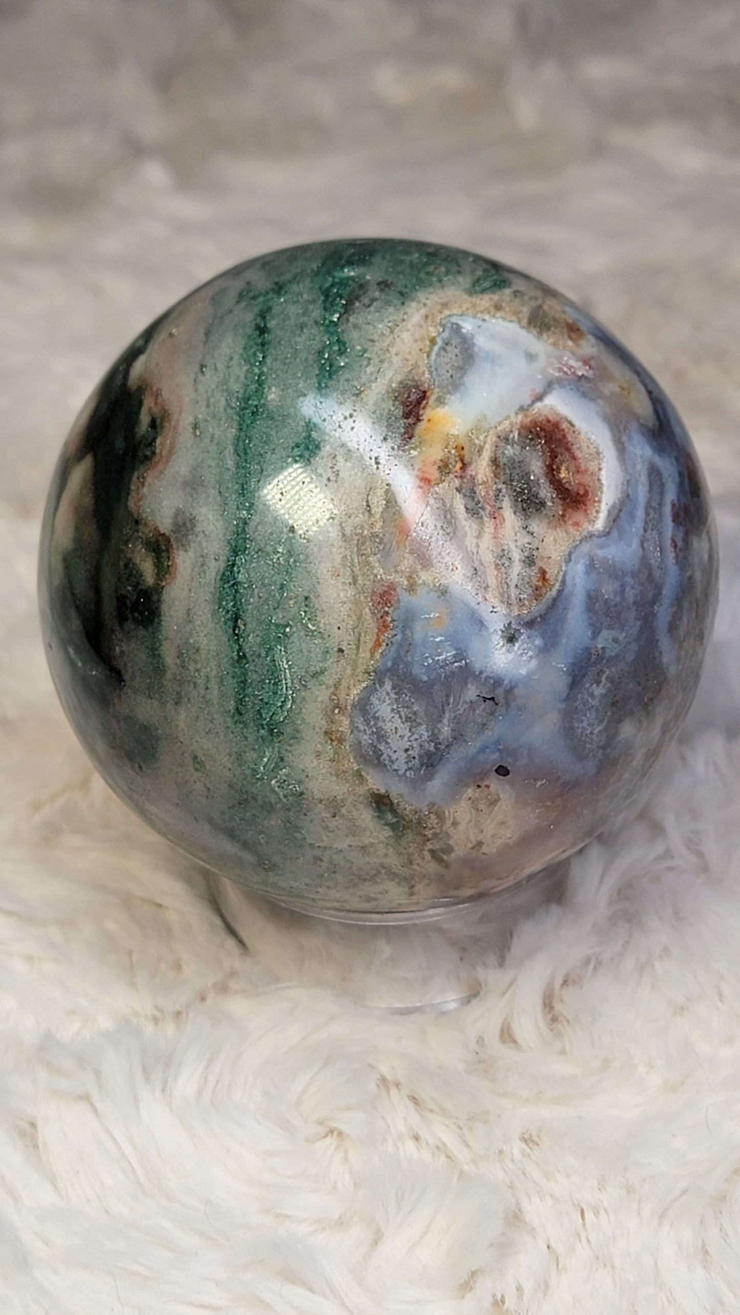 Sea Jasper Sphere