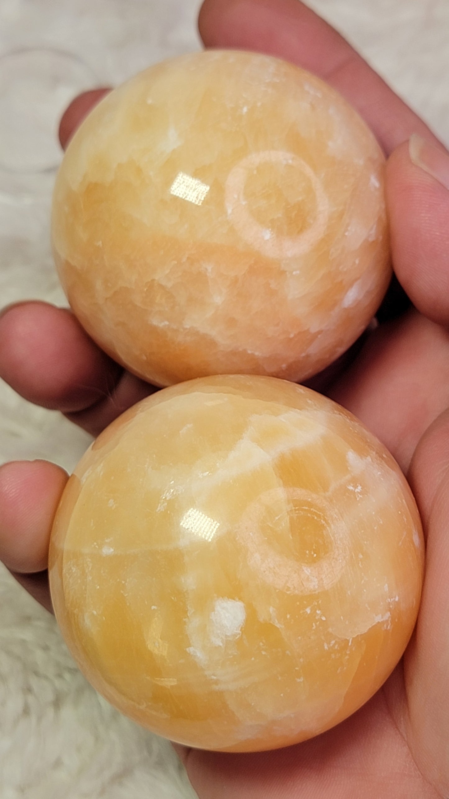 Orange Calcite Sphere