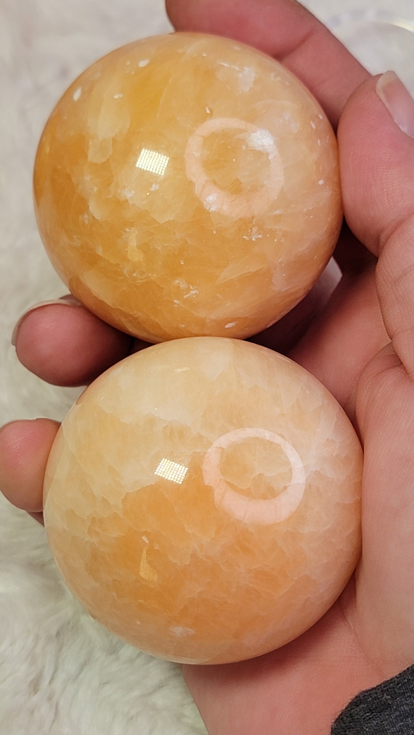 Orange Calcite Sphere