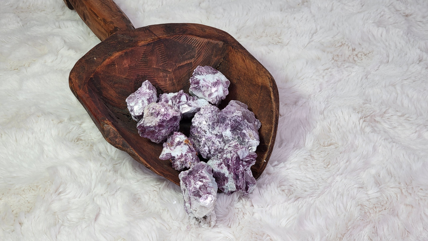 Purple Mica in Quartz Matrix