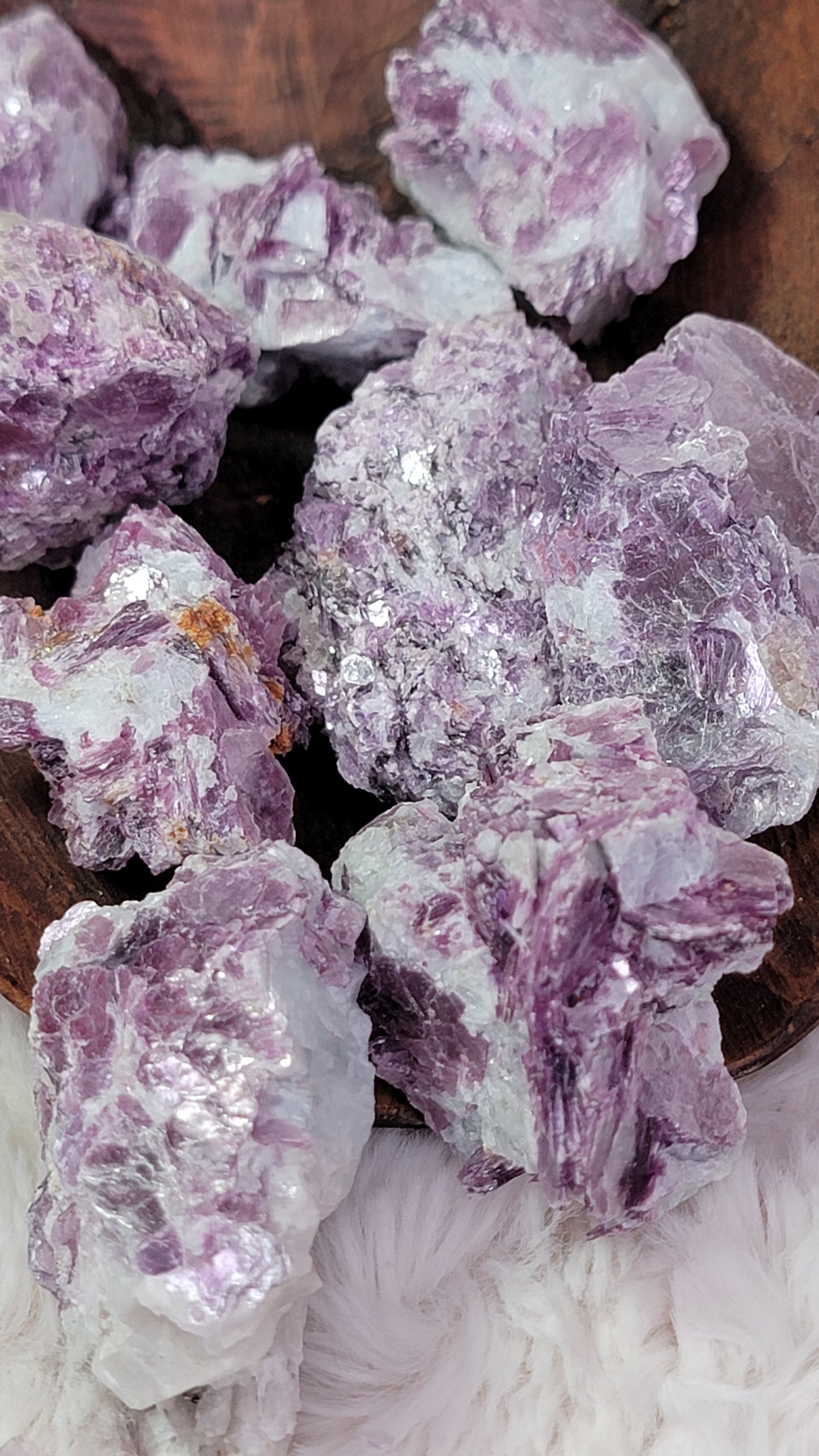 Purple Mica in Quartz Matrix