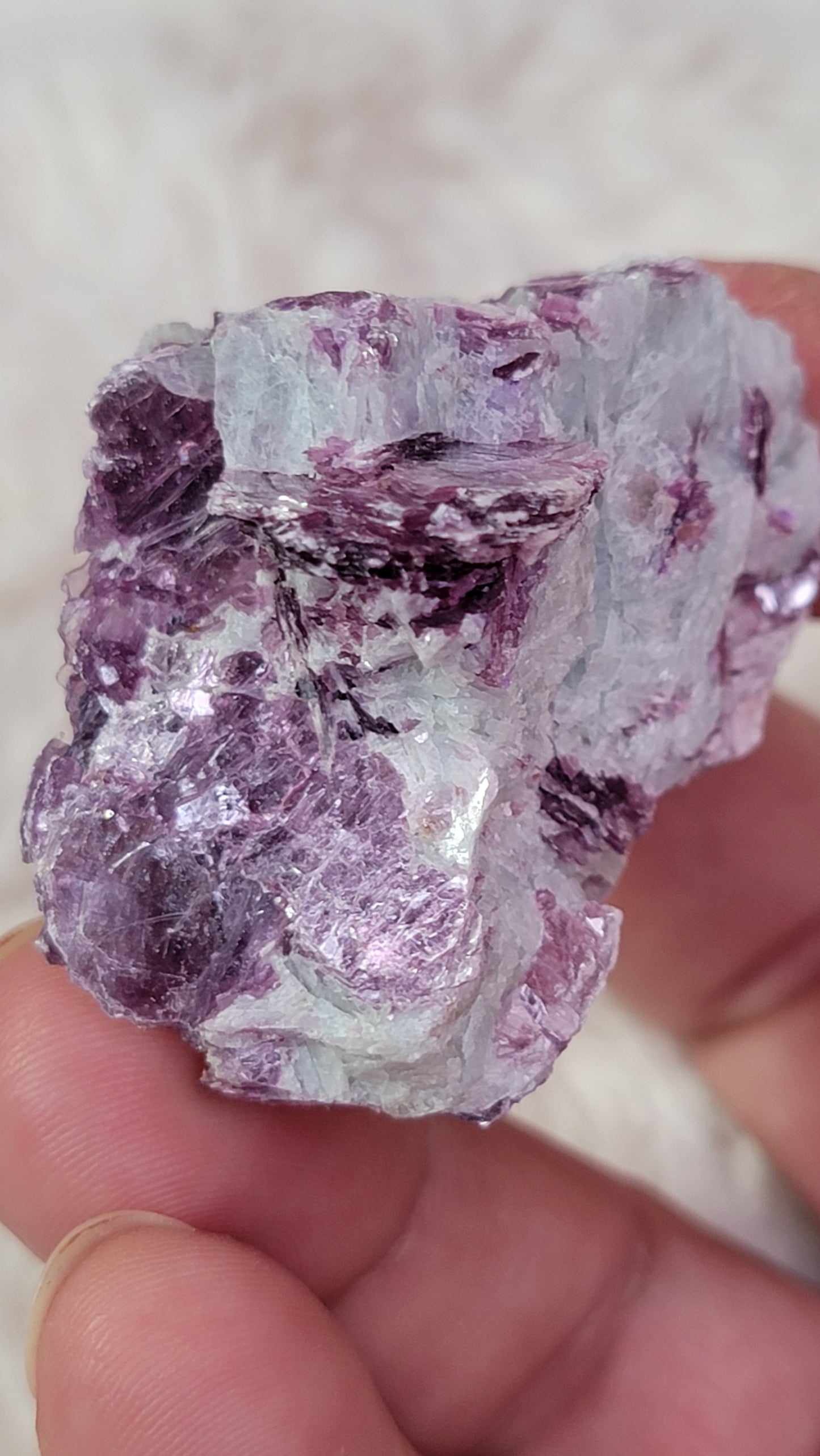 Purple Mica in Quartz Matrix