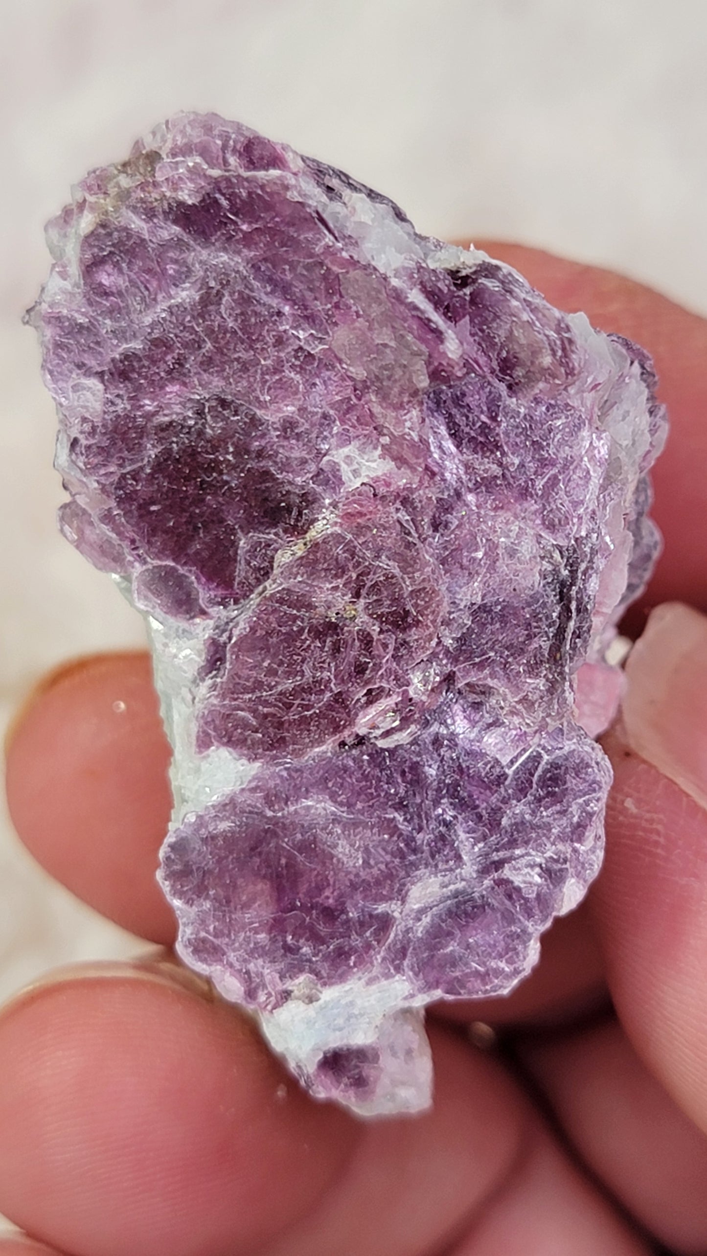 Purple Mica in Quartz Matrix