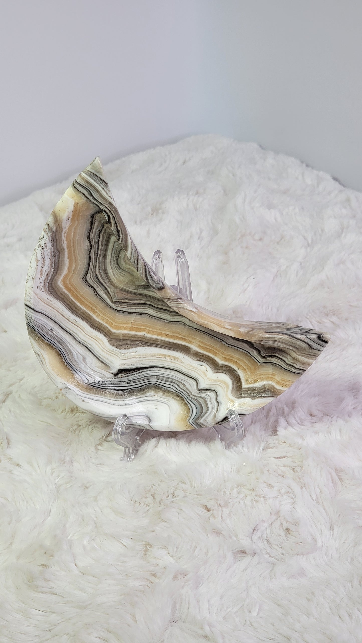 Zebra (Phantom) Calcite Trinket Dish