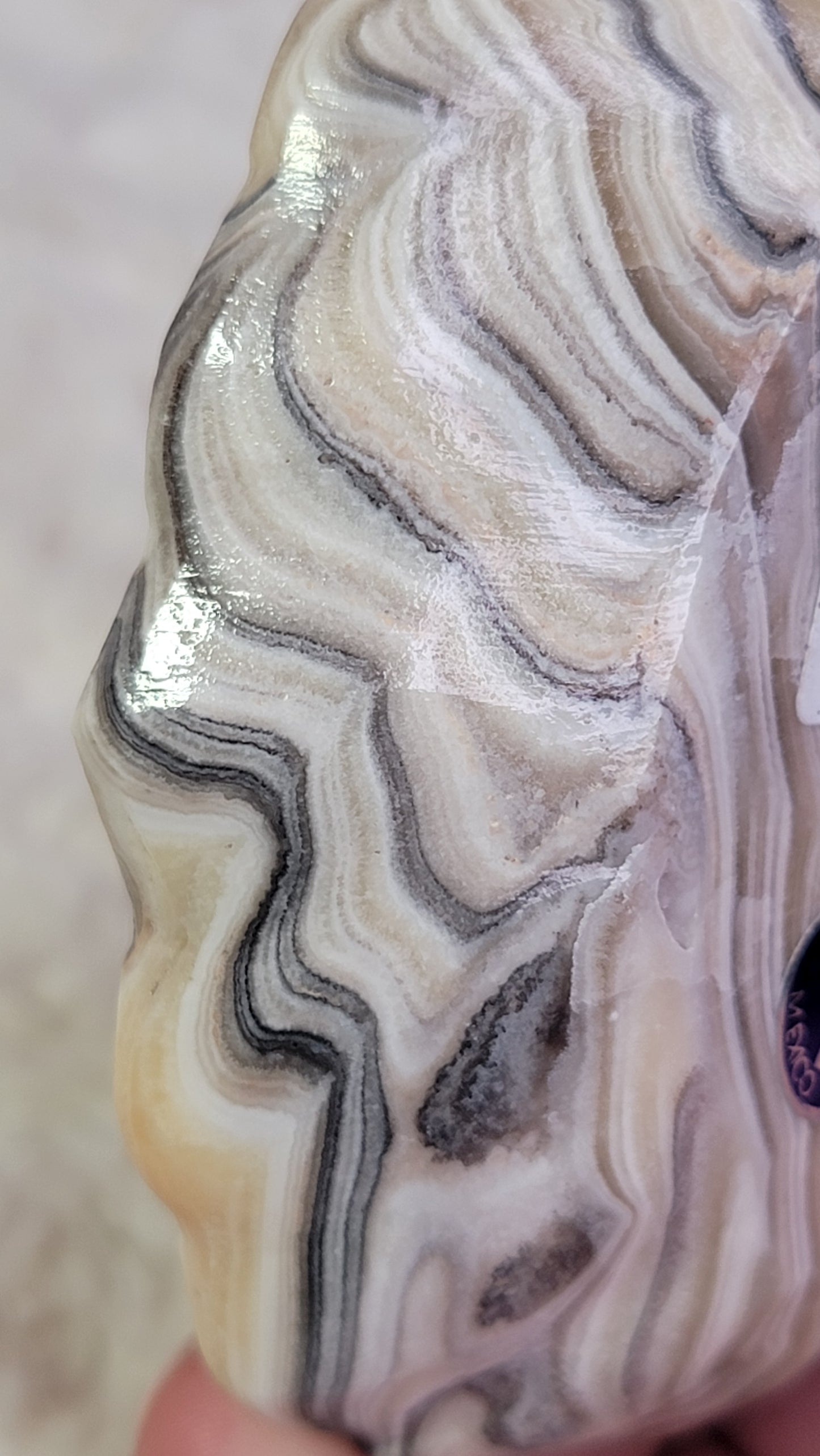 Zebra (Phantom) Calcite Butterfly Trinket Dish