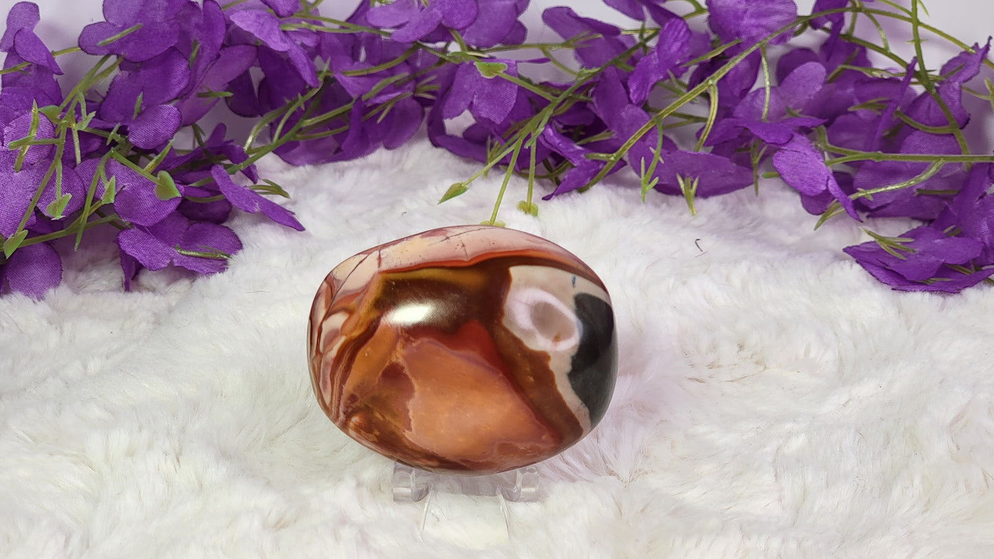 Polychrome Jasper Palm Stone