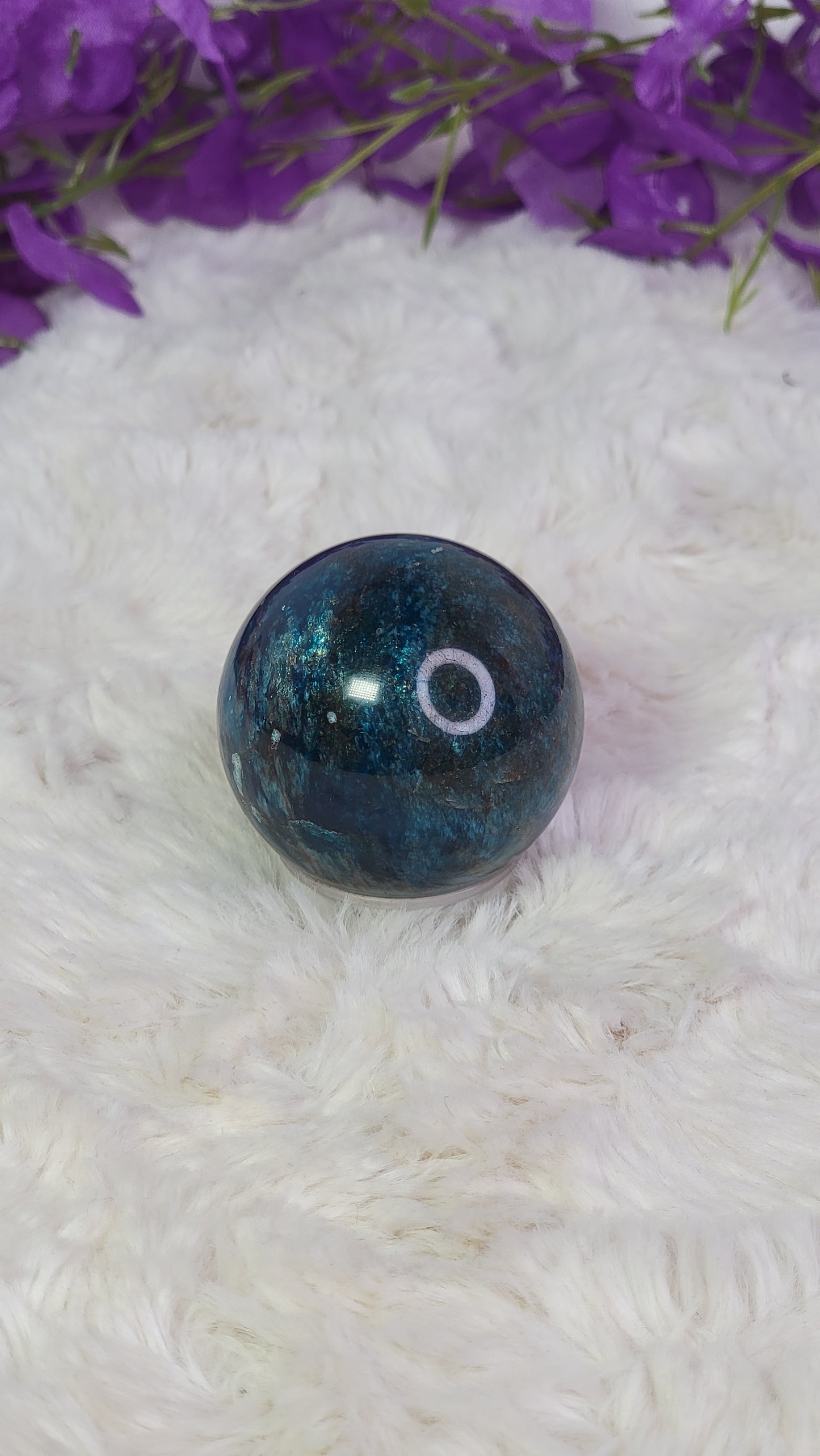 Blue Apatite Sphere