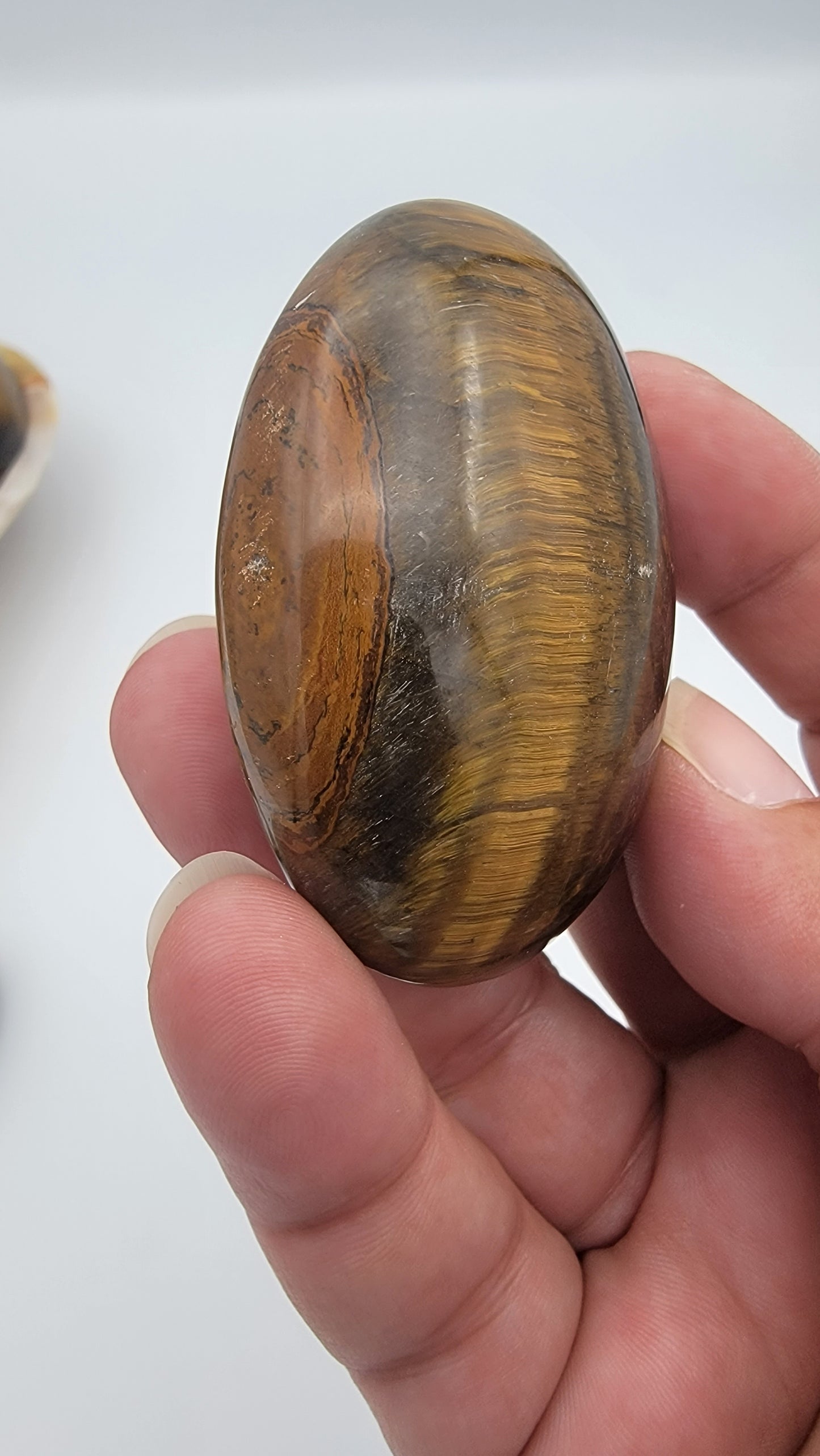 Tiger's Eye Palm Stone