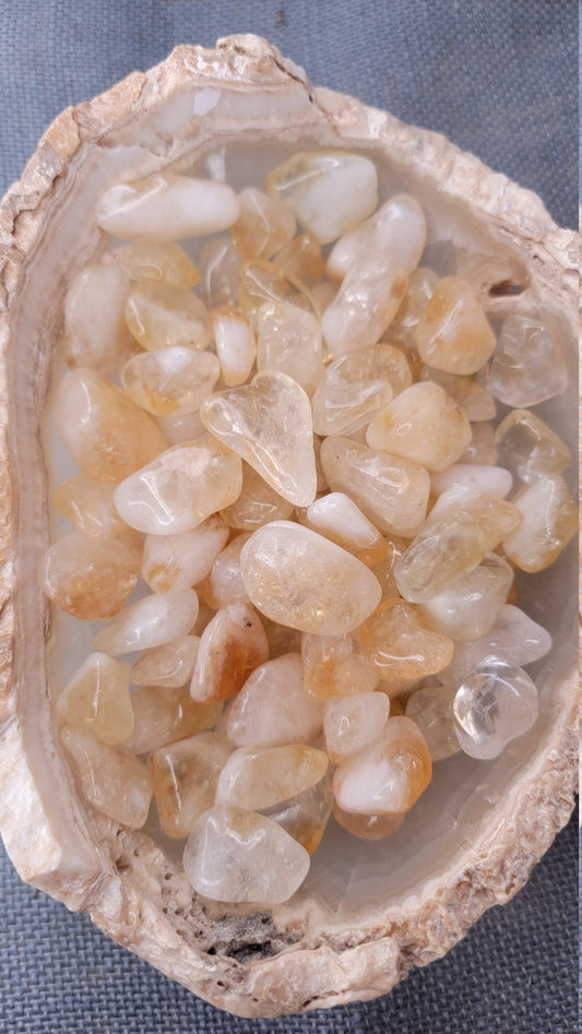 Citrine (Heat Treated) Tumbles.