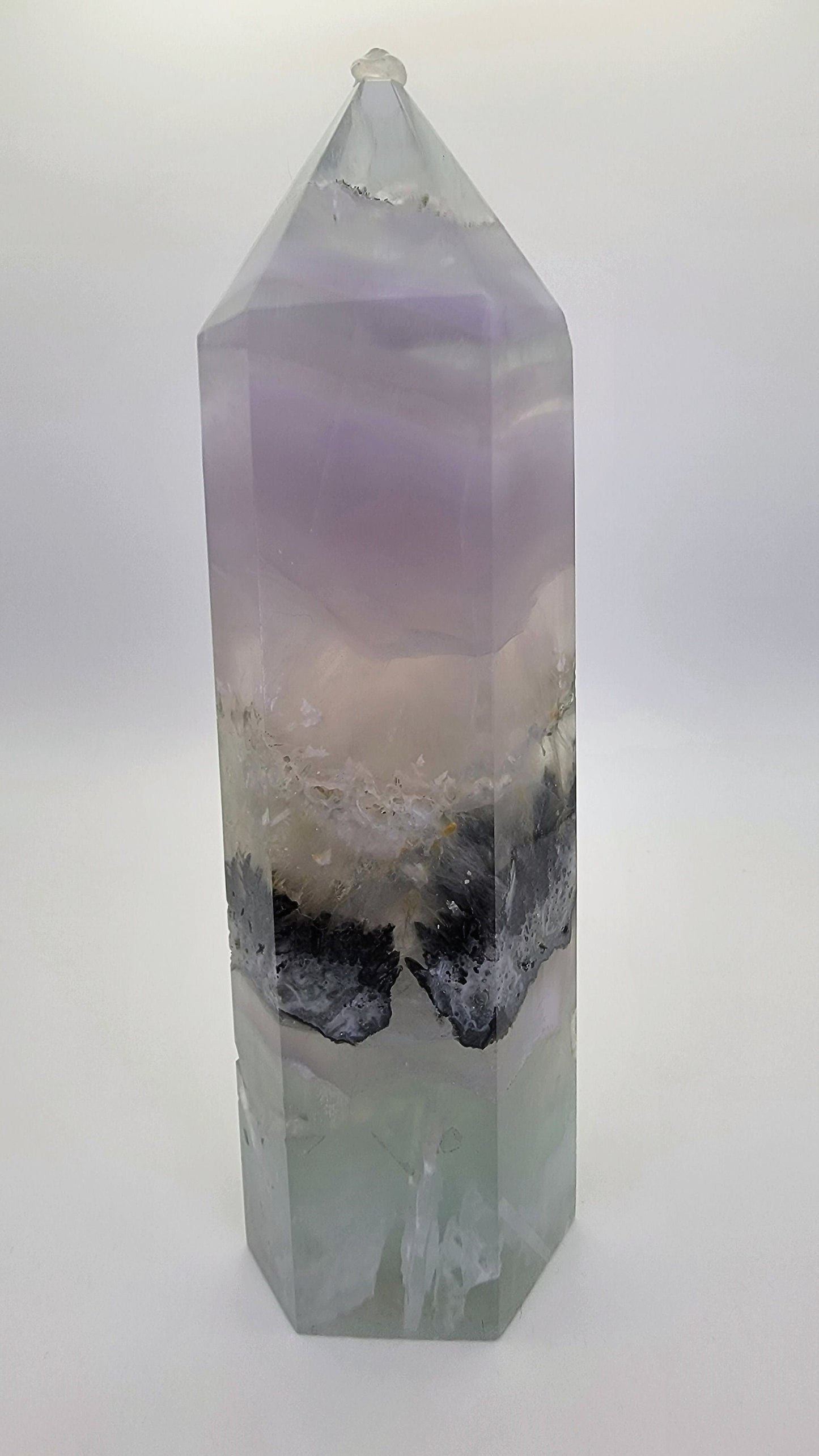 Dendritic Lavender (Yttrium) Fluorite Tower